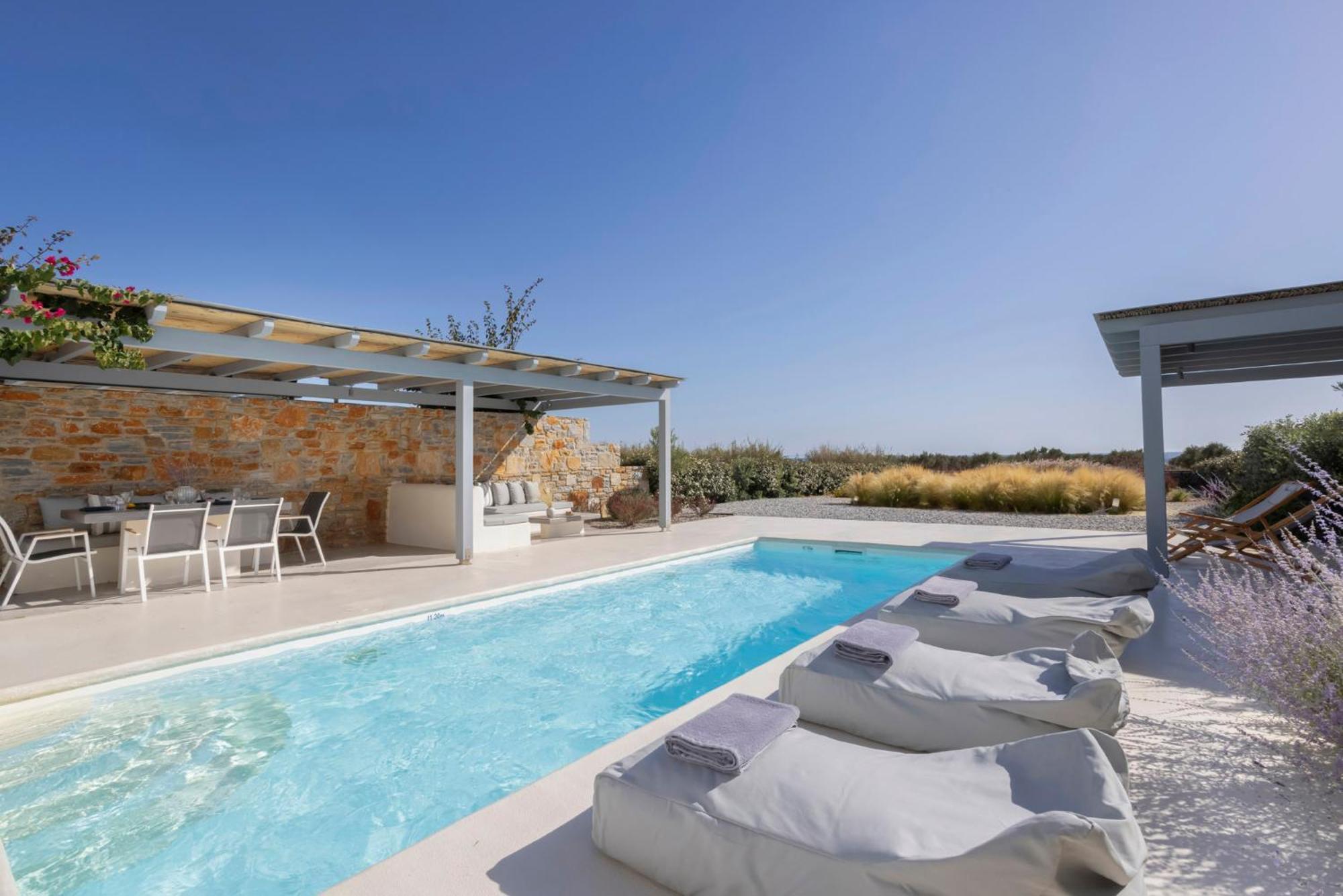 Villa Dione, Private Pool & Seaview By Naxos Dunes Kastraki  ภายนอก รูปภาพ