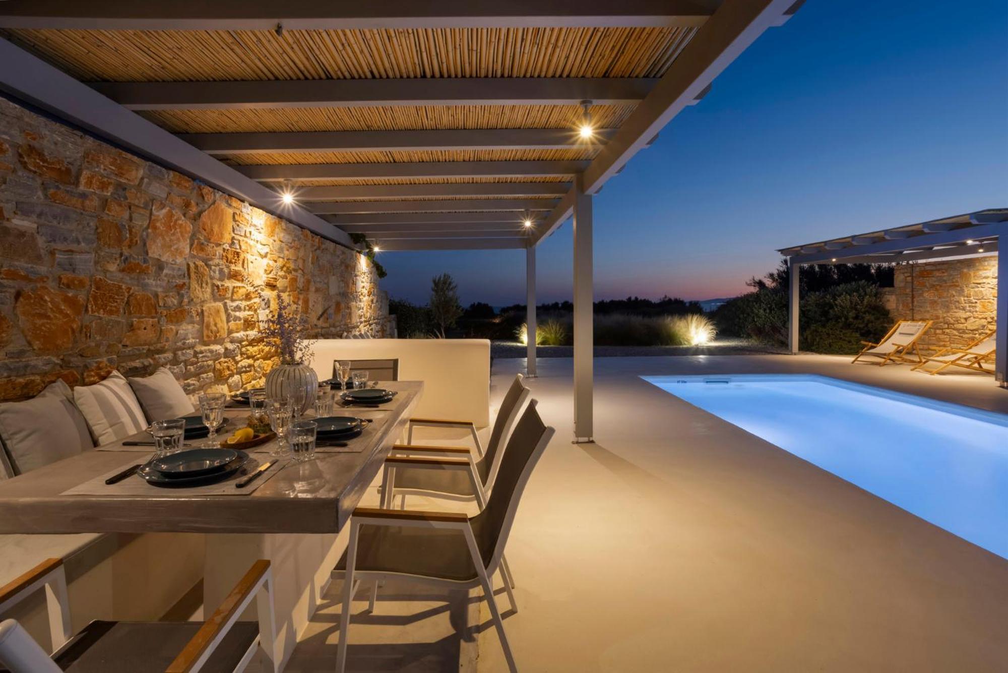 Villa Dione, Private Pool & Seaview By Naxos Dunes Kastraki  ภายนอก รูปภาพ